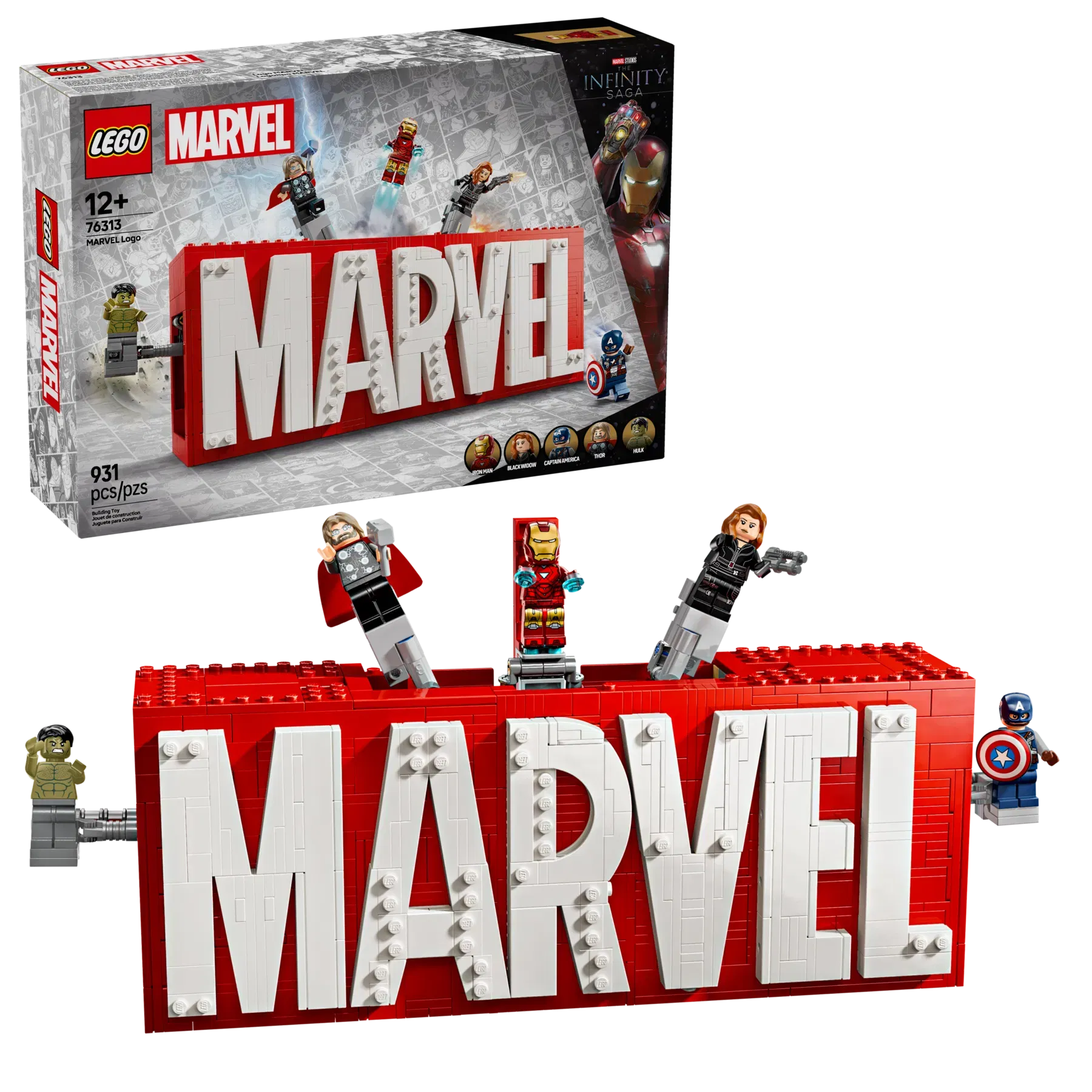 Lego MARVEL Logo  Minifigures