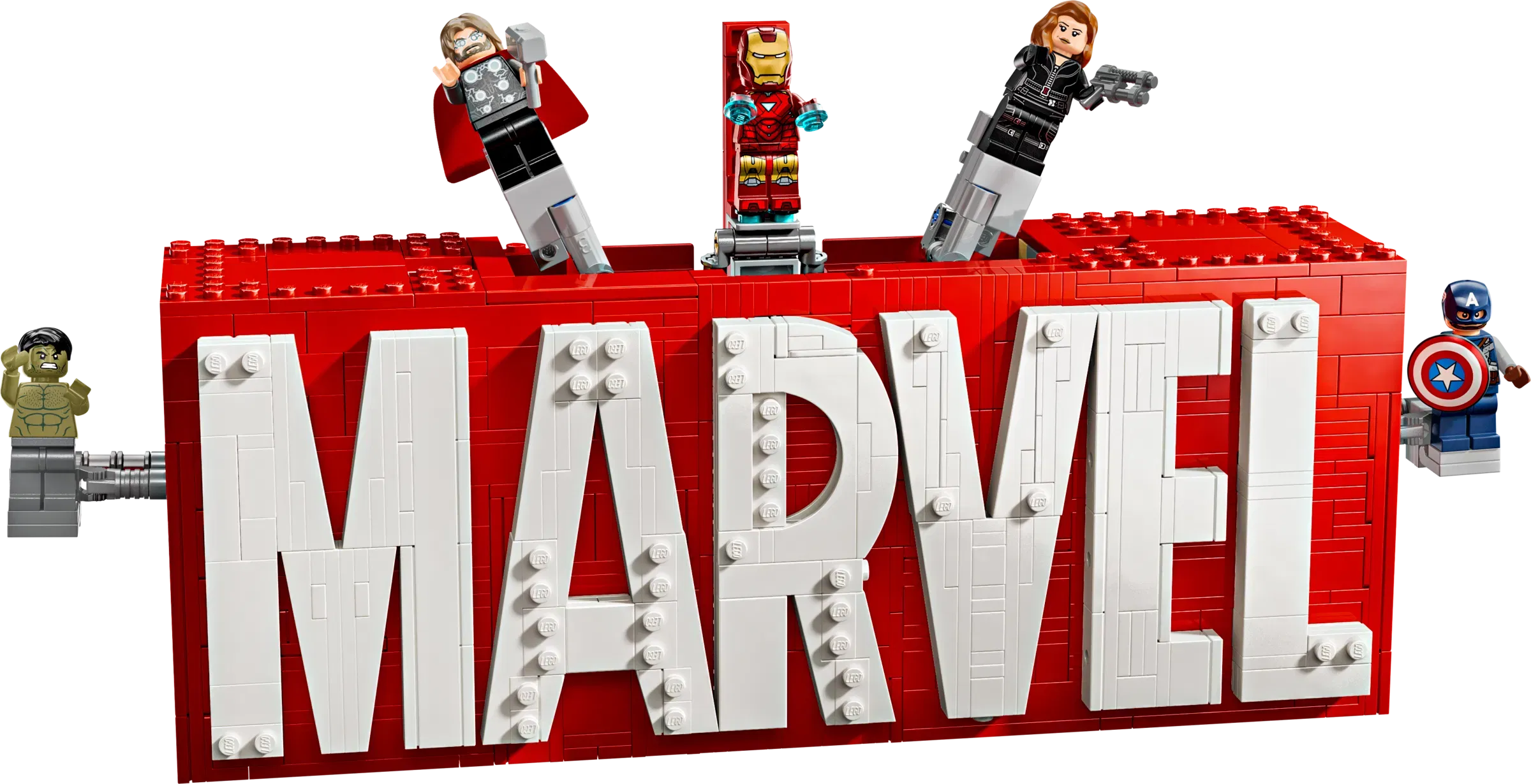 Lego MARVEL Logo  Minifigures