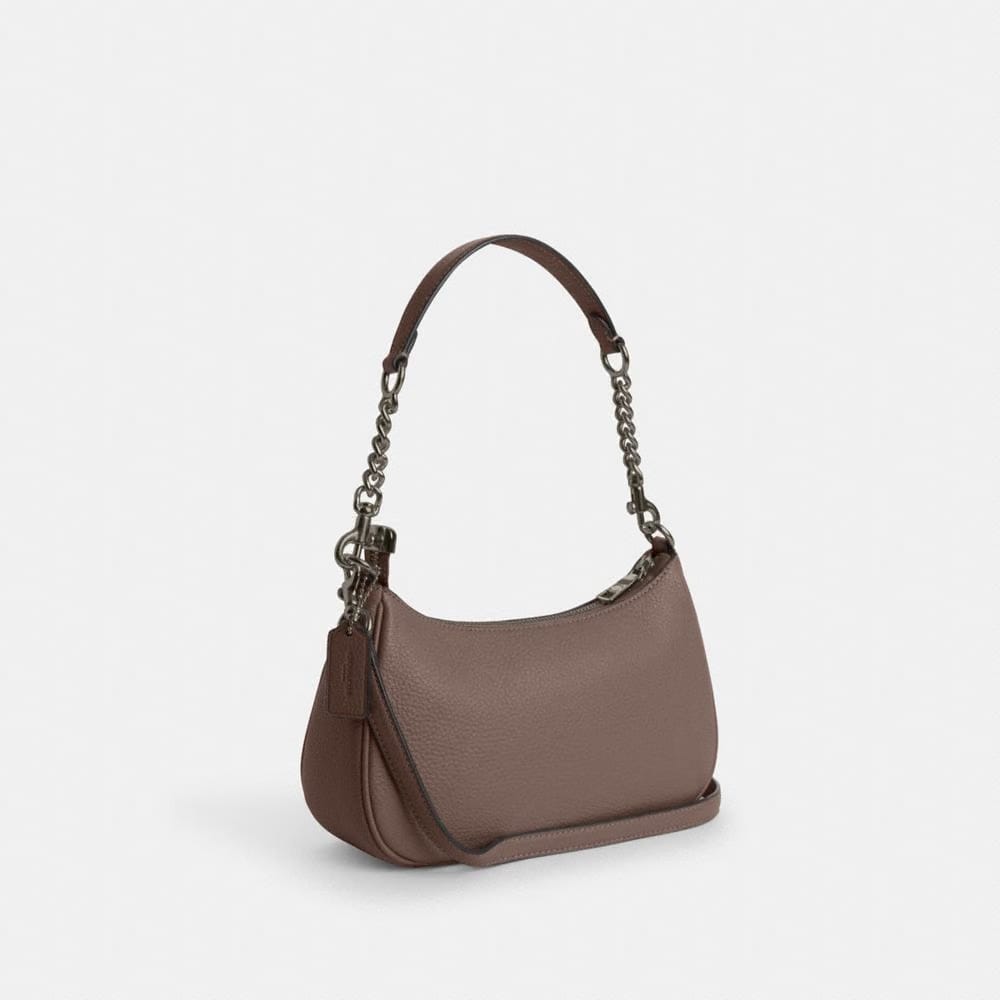 Coach Teri Shoulder Bag Gunmetal Dark Stone