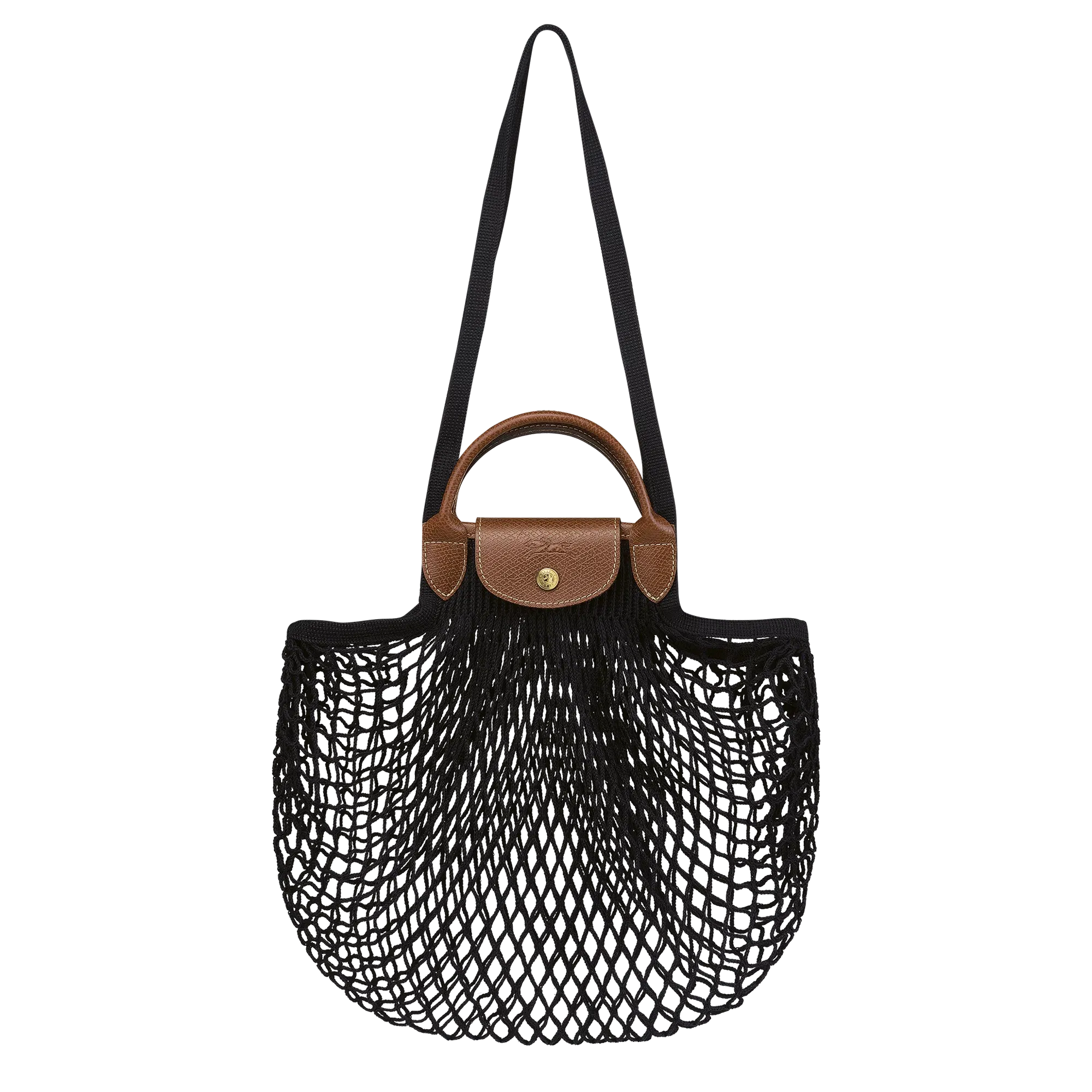Longchamp Le Pliage Filet L Mesh bag Black