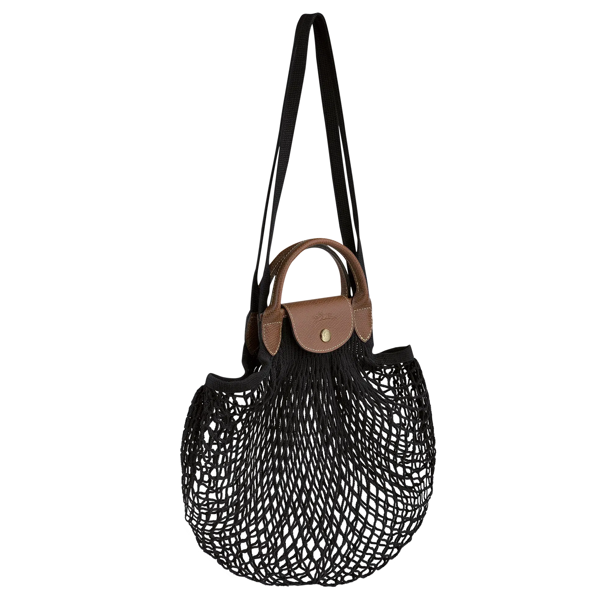 Longchamp Le Pliage Filet L Mesh bag Black