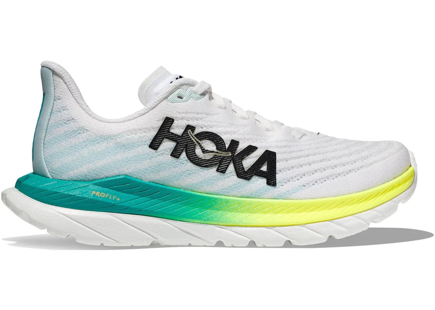 Hoka One One Mach 5 White Blue Glass