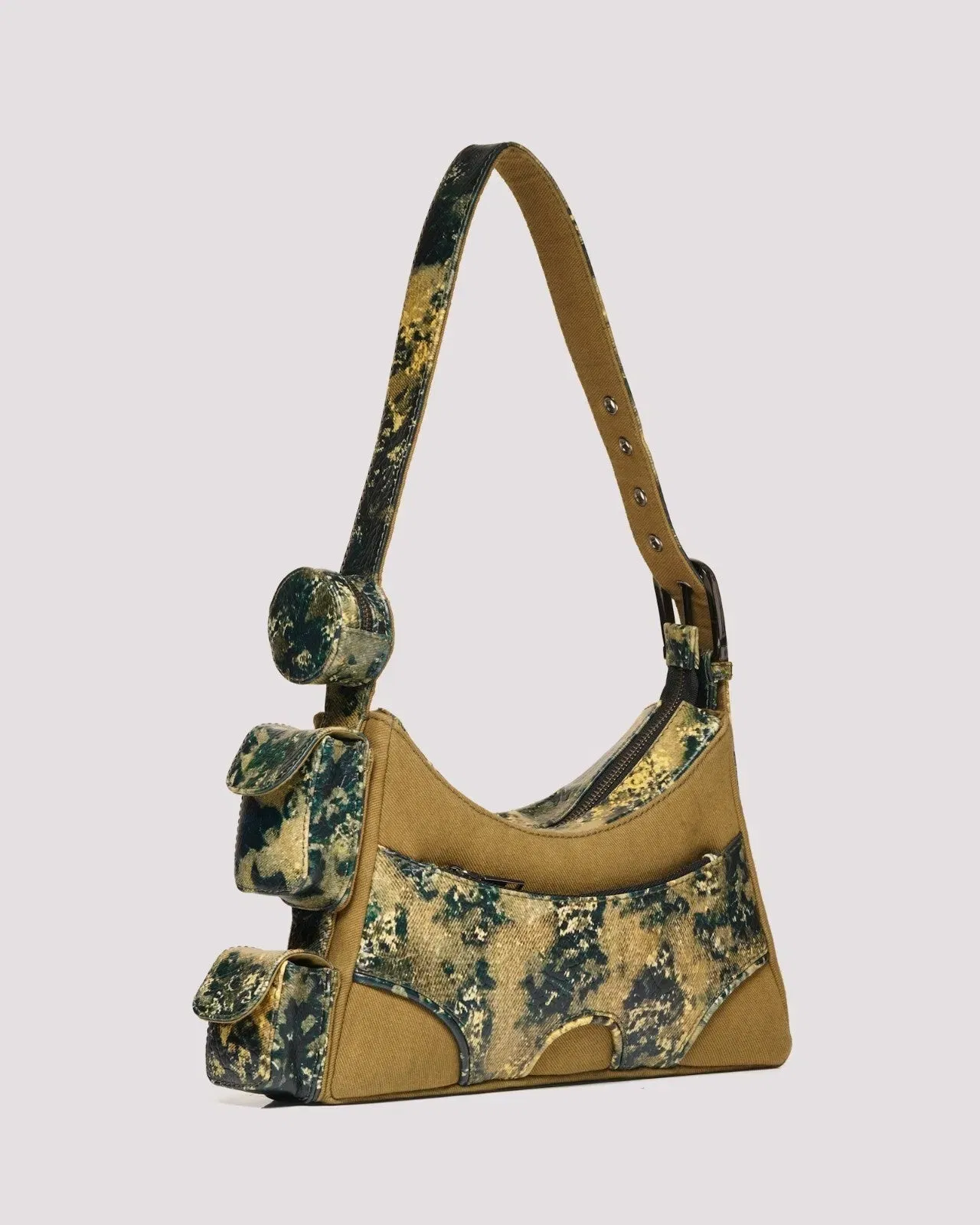 Muddled 3 Pocket Cargo Bag (Small) - Oxidized Olive