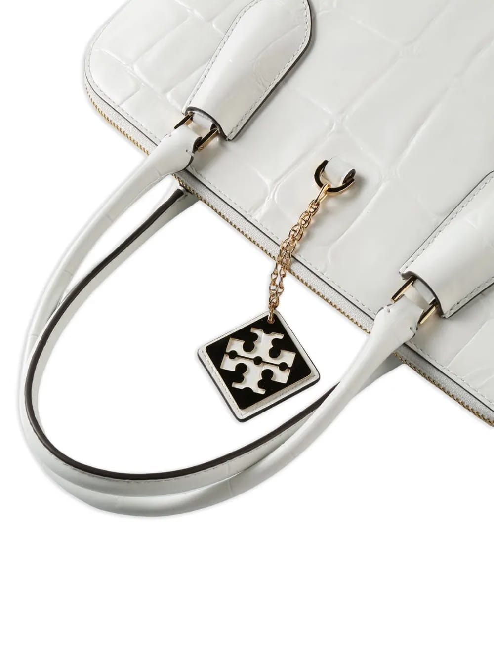 Swing crocodile-embossed tote bag