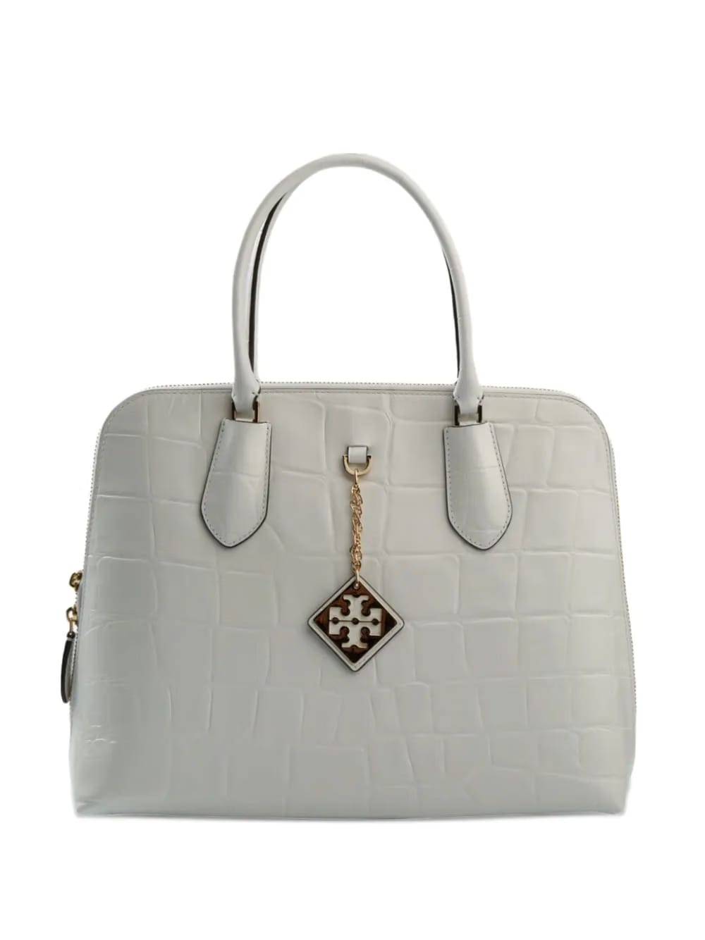 Swing crocodile-embossed tote bag