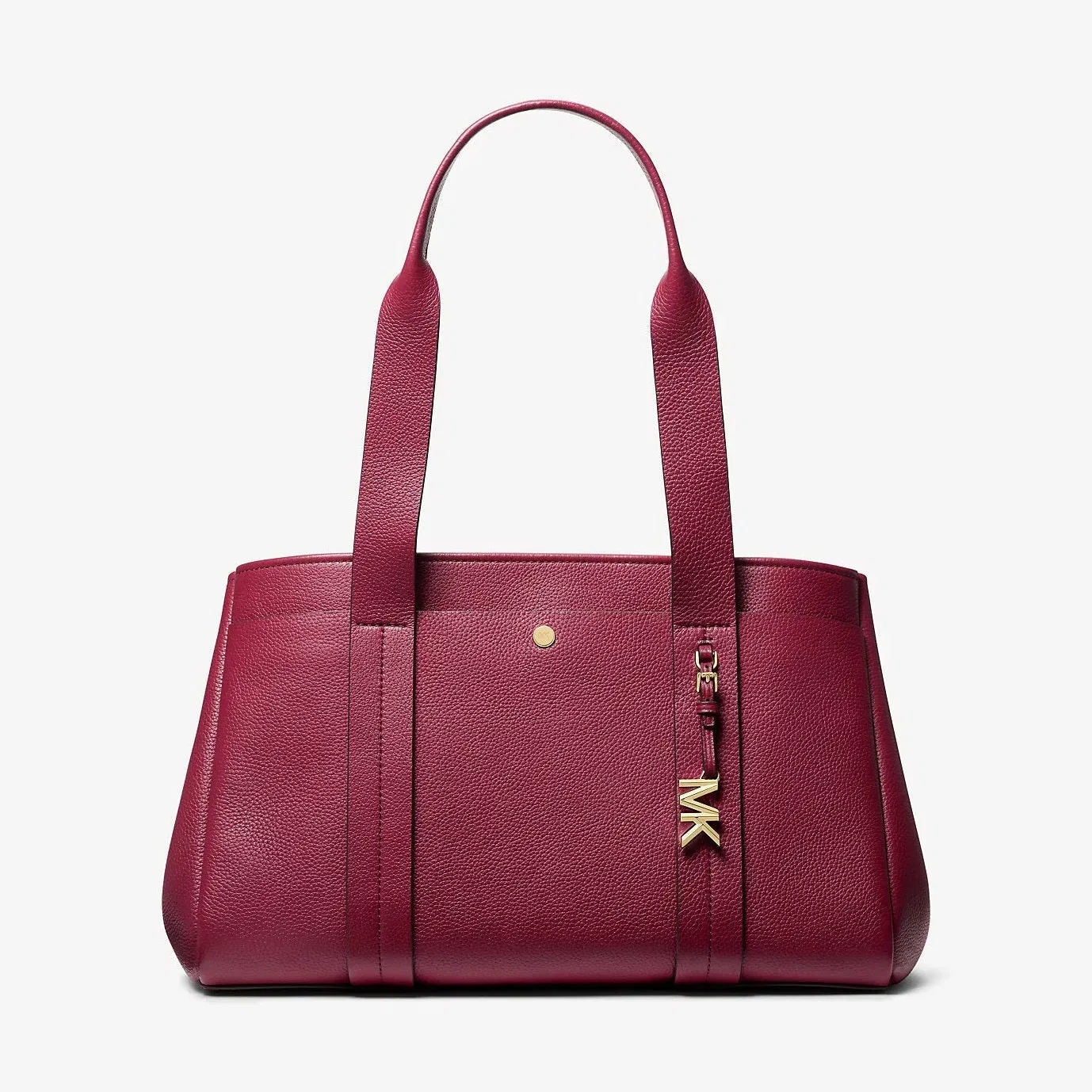 Michael Kors Romee Large Pebbled Leather Tote Bag Mulberry