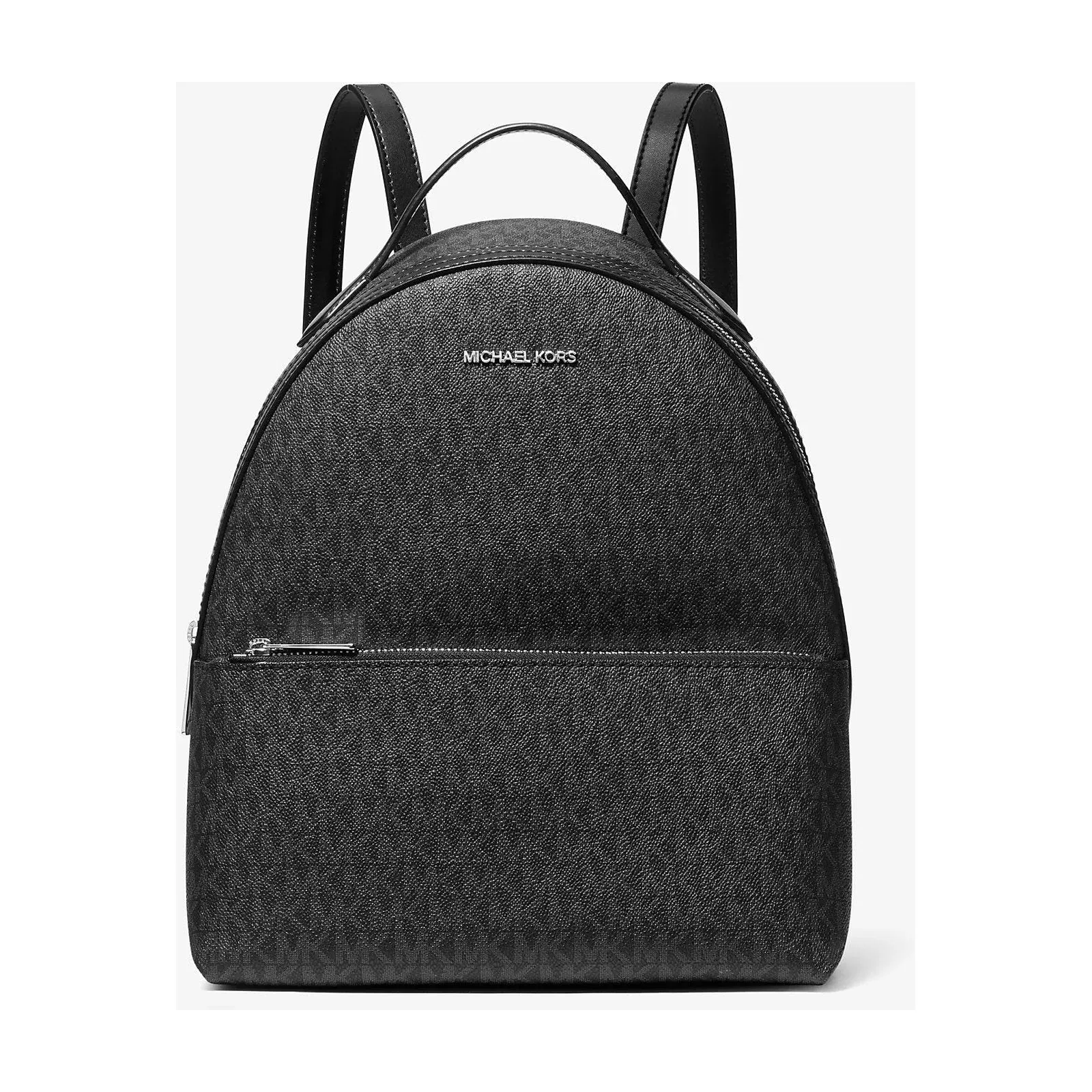 Michael Kors Sheila Medium Signature Logo Backpack Black