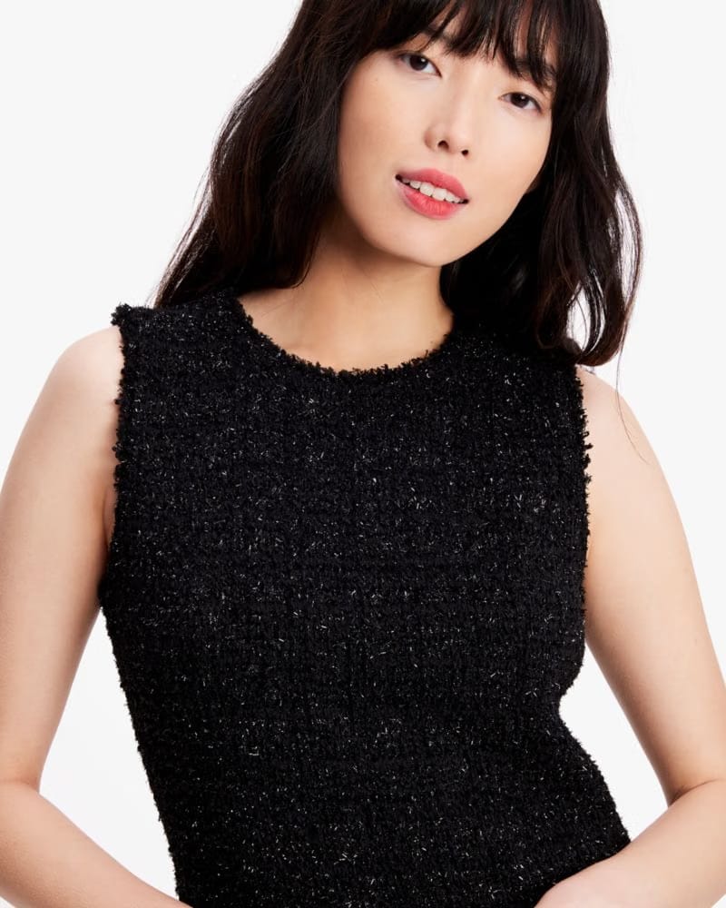 Flounce Tweed Dress