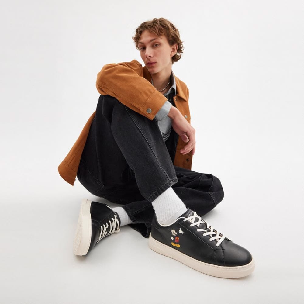 Disney X Coach High Line Sneaker With Mickey Mouse