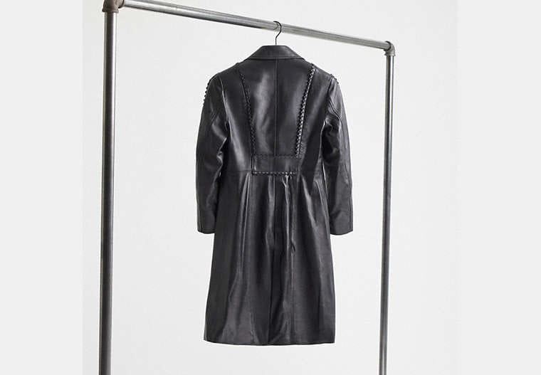 Restored Embellished Leather Coat