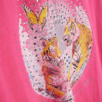 Pink Year Zero Tiger Boyfriend Fit T-Shirt