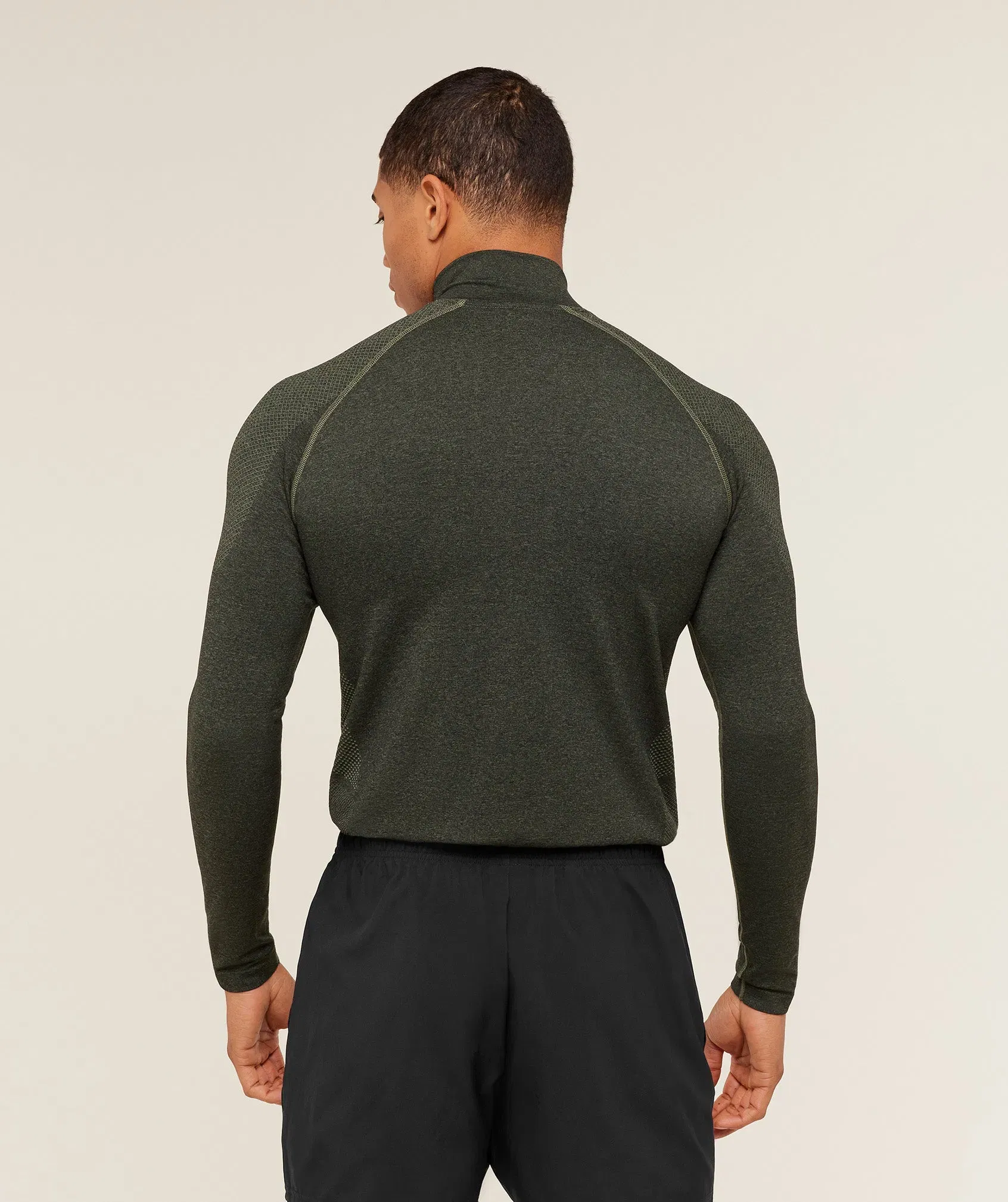 Gymshark Vital 1/4 Zip - Core Olive/Black