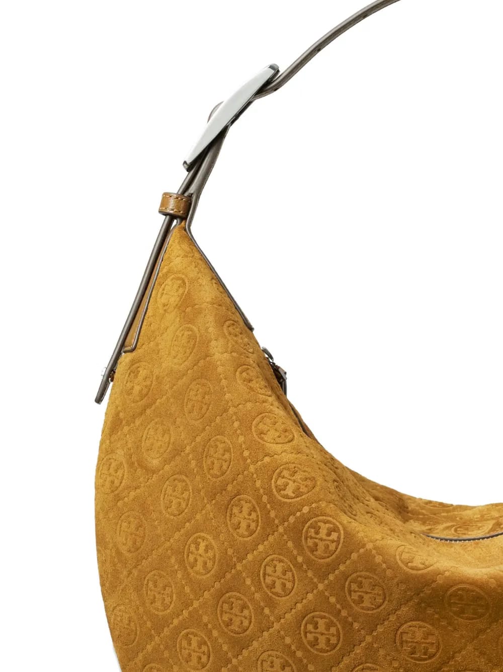 Balloon T-monogram suede shoulder bag