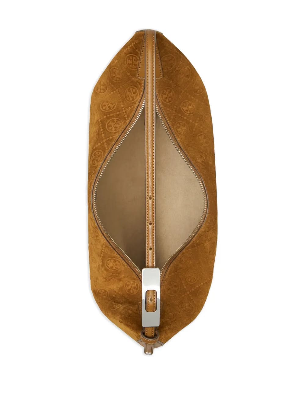 Balloon T-monogram suede shoulder bag