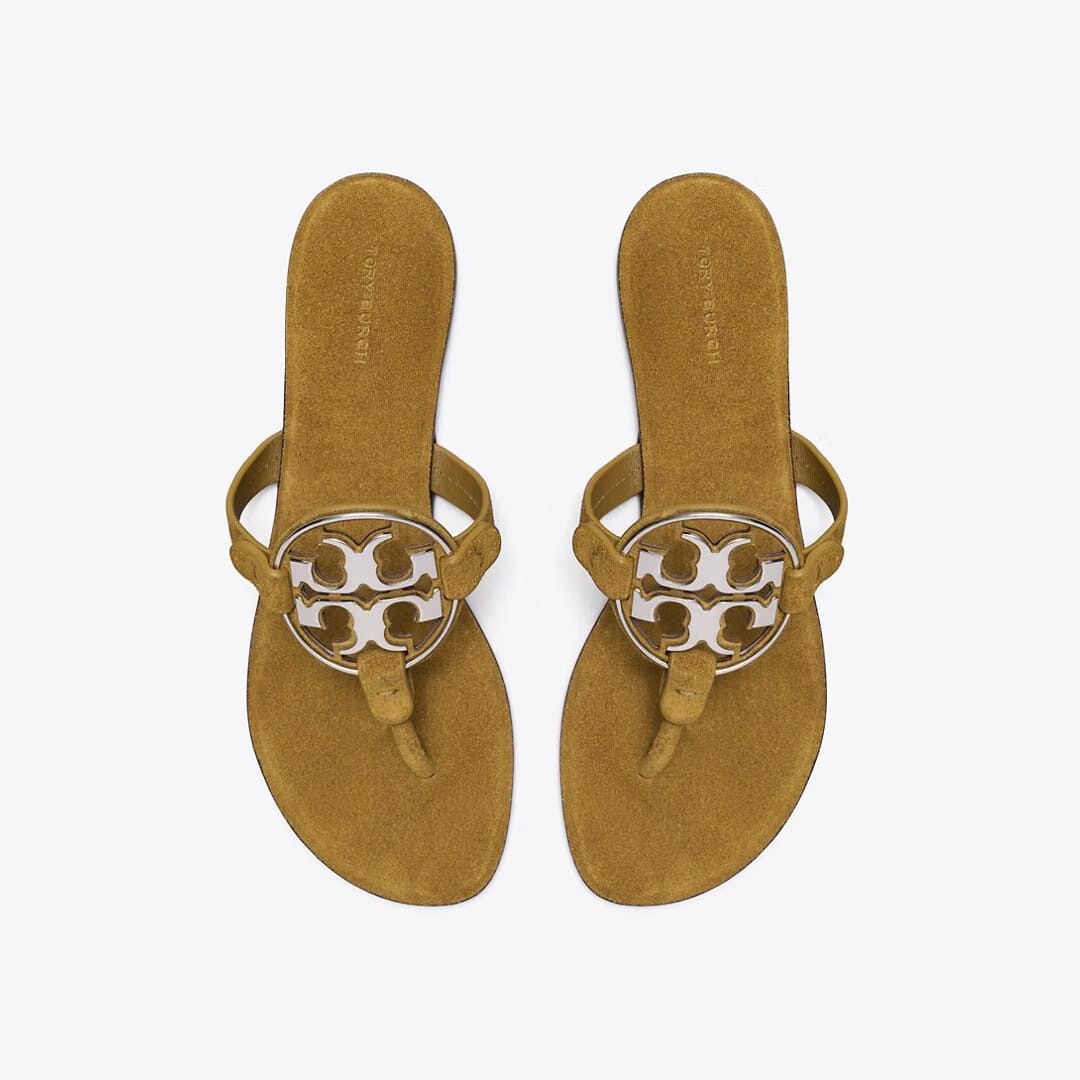 Tory Burch Metal Miller OLIVE TWIG / SILVER