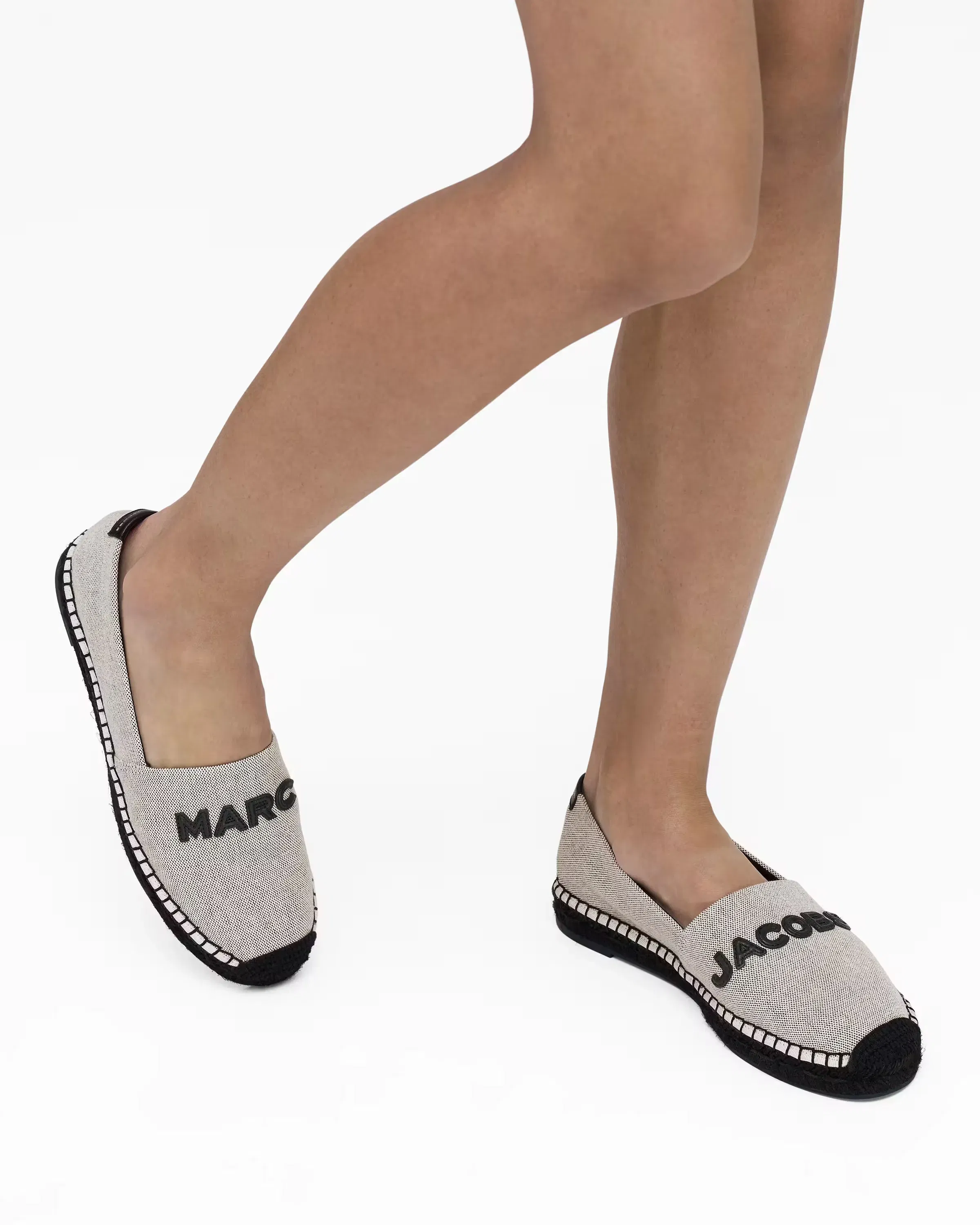 Marc Jacobs The Canvas Logo Espadrille Ivory/Black