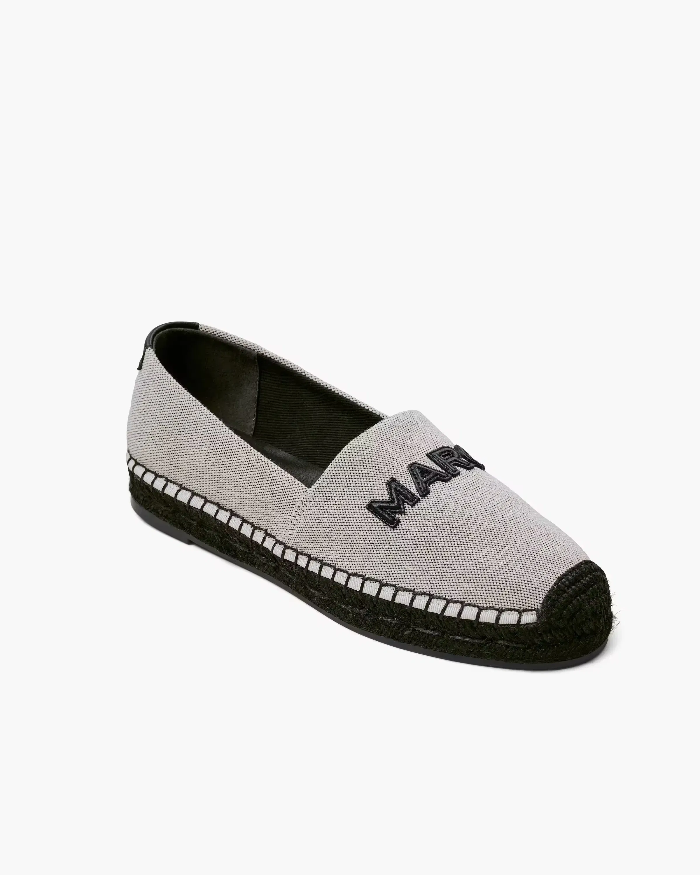 Marc Jacobs The Canvas Logo Espadrille Ivory/Black