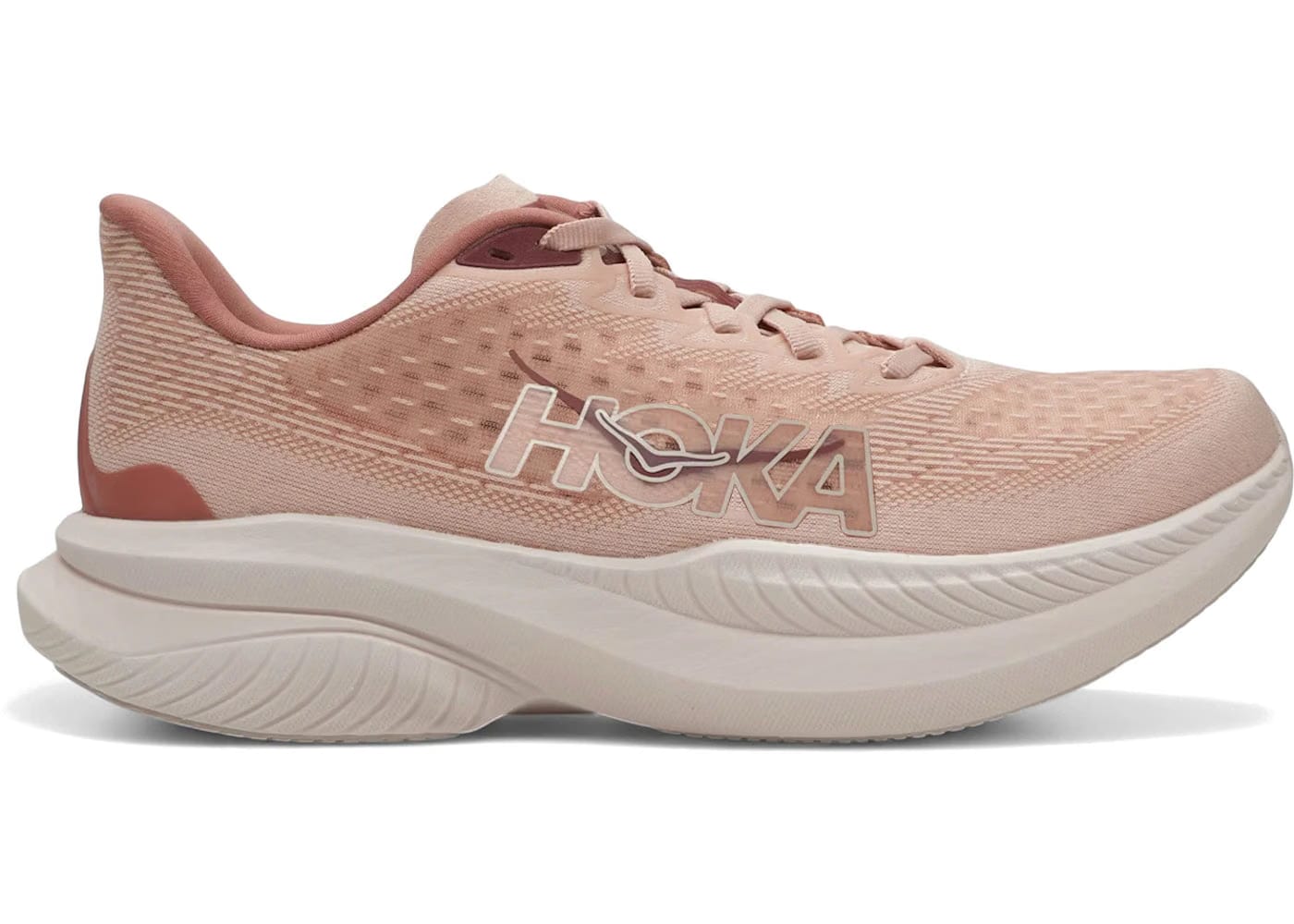 Hoka One One Mach 6 Rose Latte Blush Womens