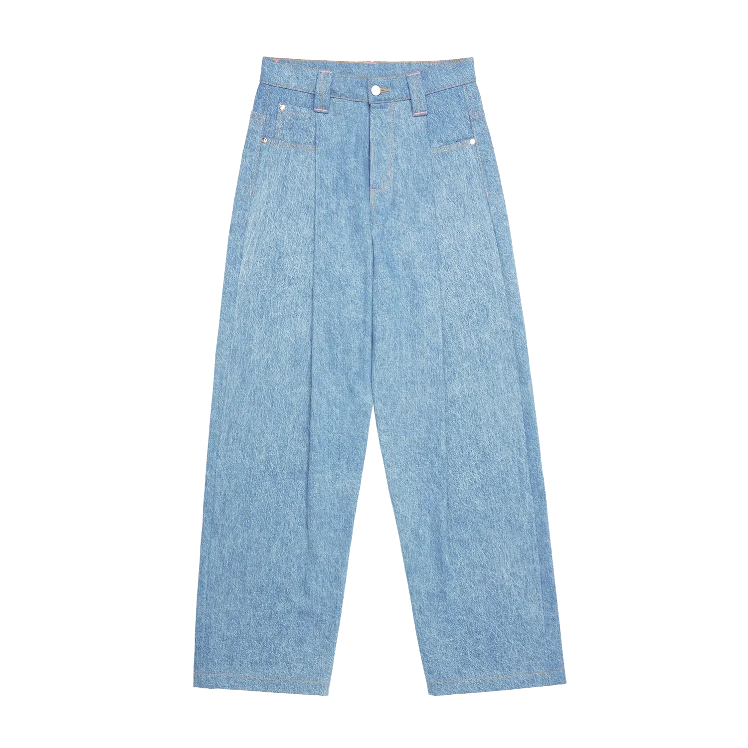 Skylrk Pleated Denim Jean Blanket Wash