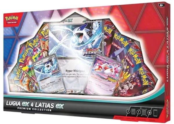 2025 Pokemon Prismatic Evolution Lugia Ex & Latias Ex Premium Collection Box