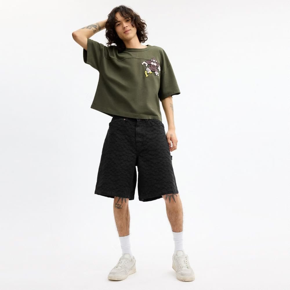 Coach Coach | Brain Dead Denim Shorts Black Signature