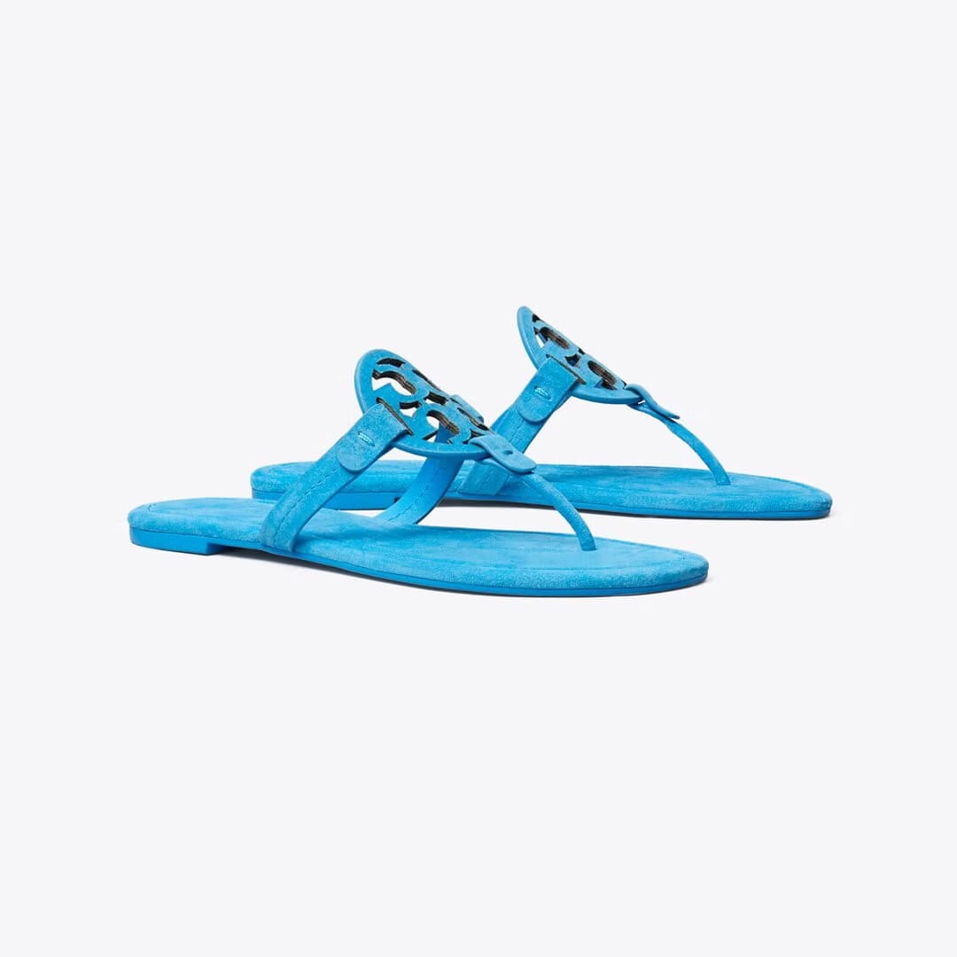 Tory Burch Miller Suede Sandal DEEP BLUE