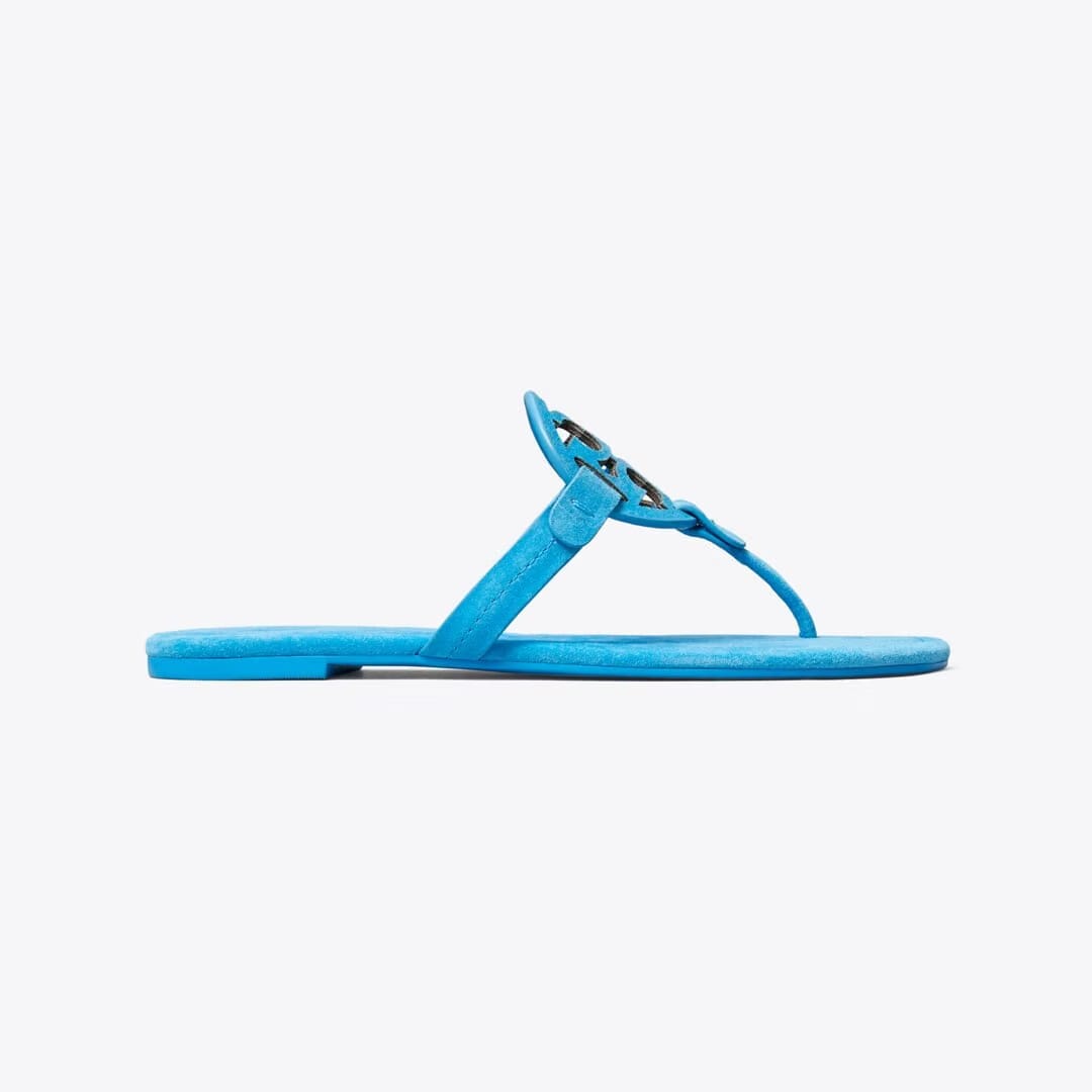 Tory Burch Miller Suede Sandal DEEP BLUE