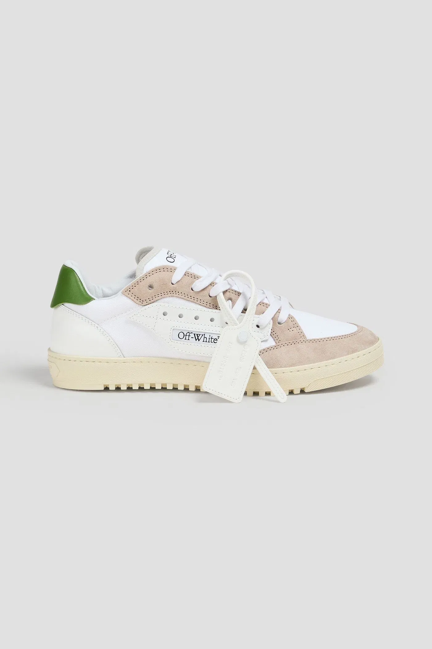Off-White 5.0 Canvas, Leather And Suede Sneakers White