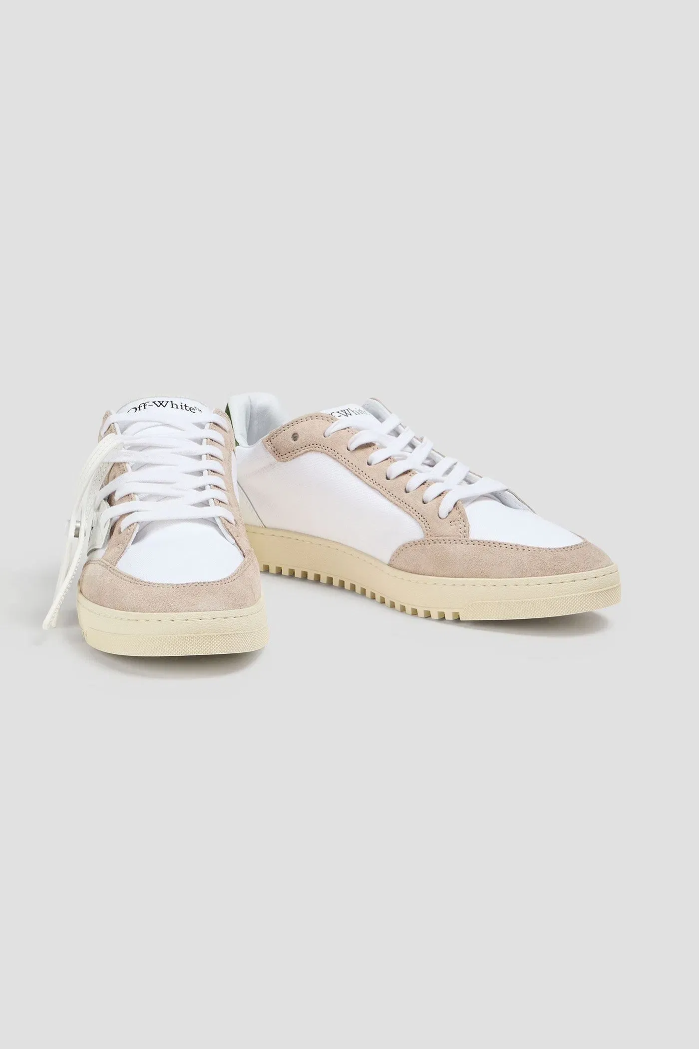 Off-White 5.0 Canvas, Leather And Suede Sneakers White