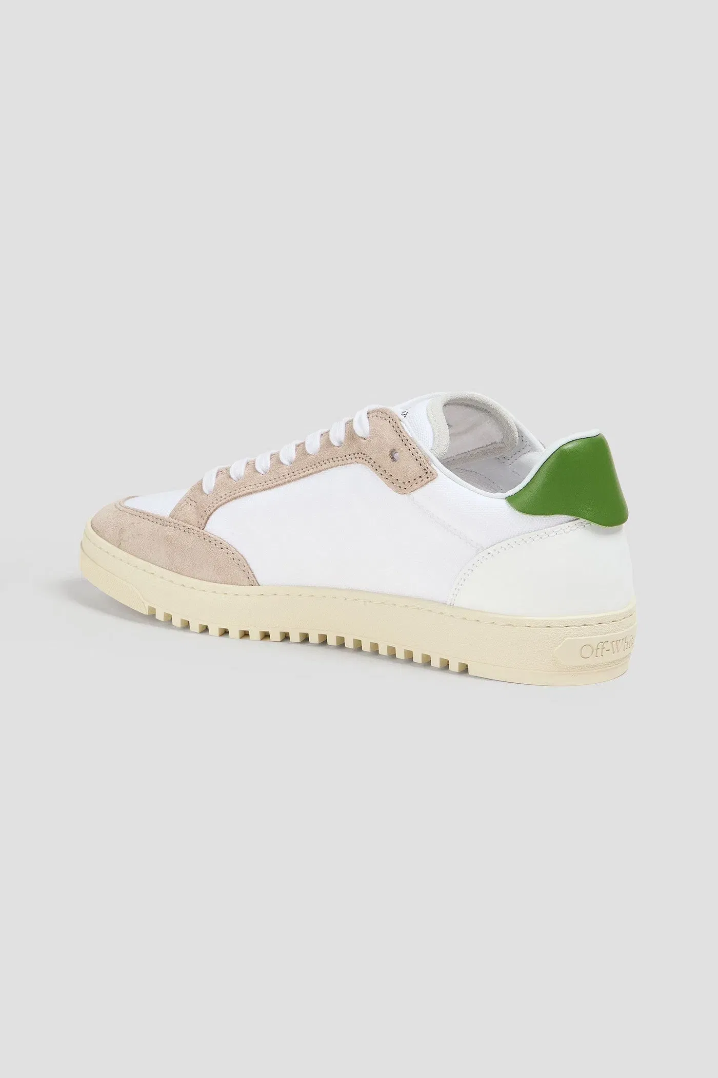 Off-White 5.0 Canvas, Leather And Suede Sneakers White