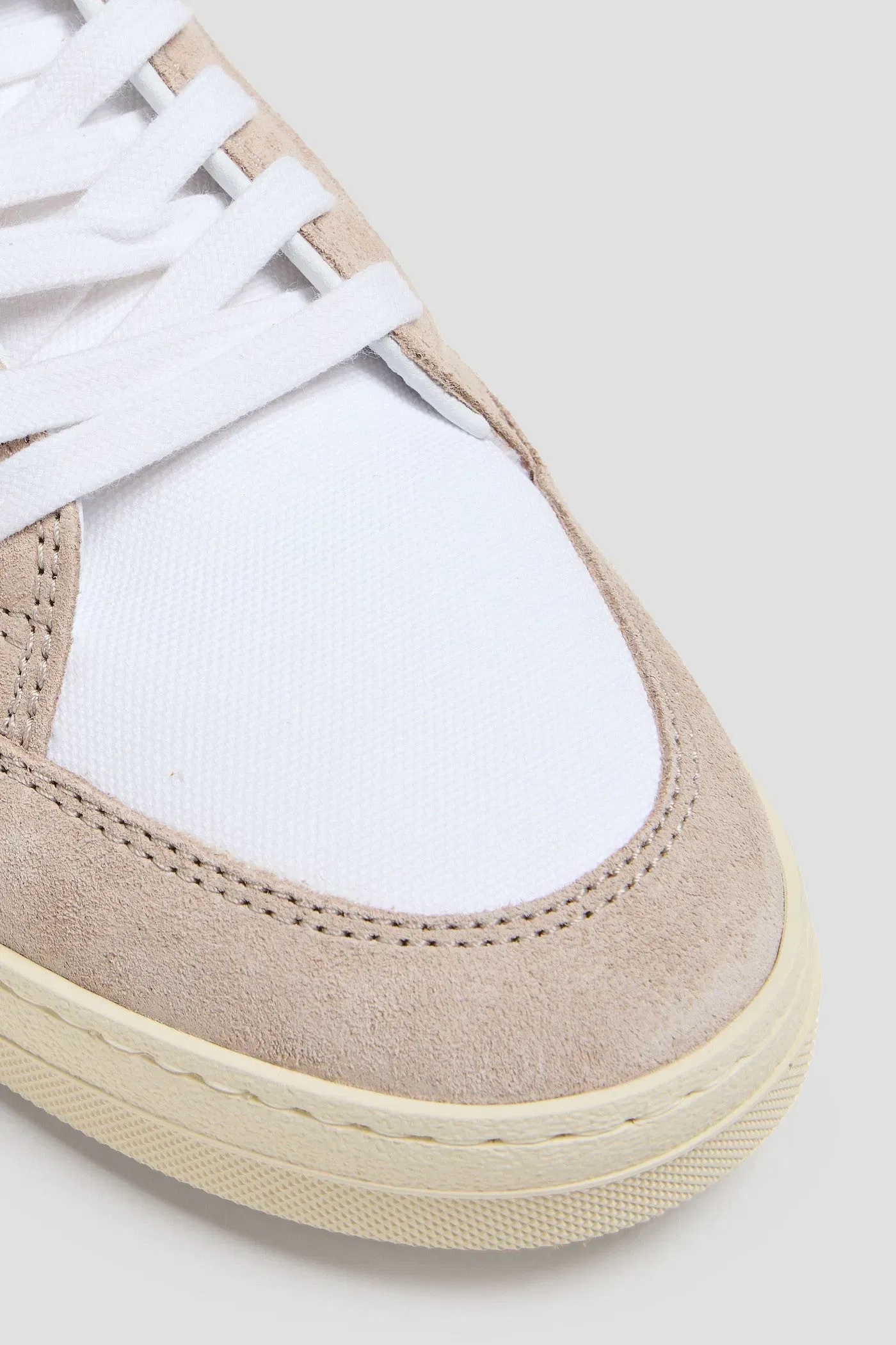 Off-White 5.0 Canvas, Leather And Suede Sneakers White