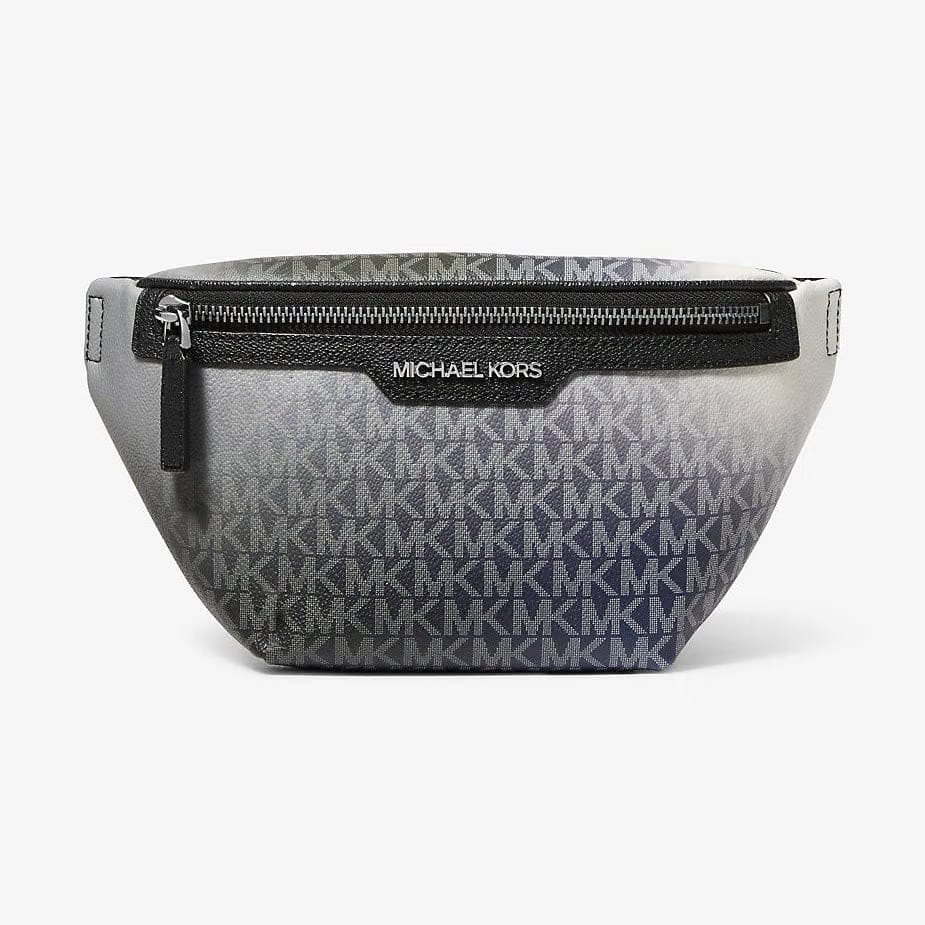 Michael Kors Cooper Ombre Signature Logo Sling Pack Black Combo