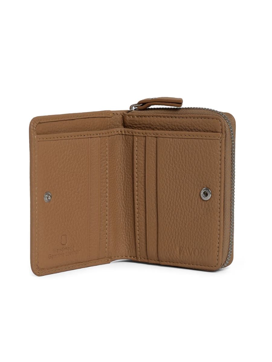Aero Bi-Fold Wallet, Leather With RFID Blocking | Light Tan