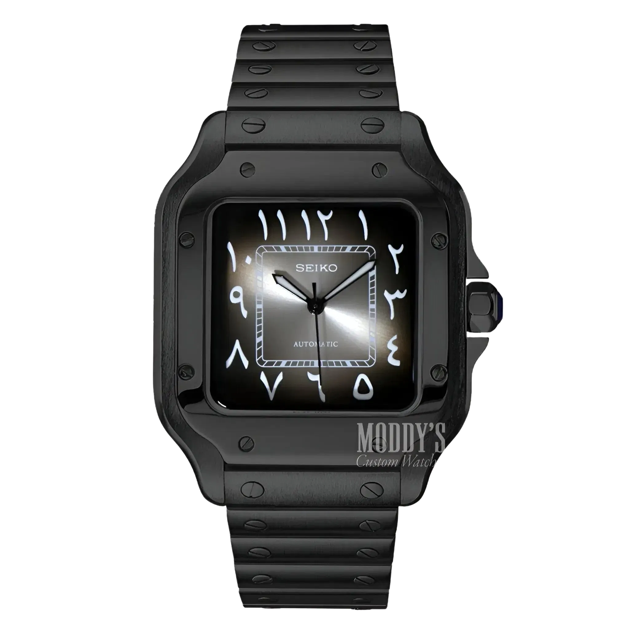 Seiko Santos Black Ghost Arabic