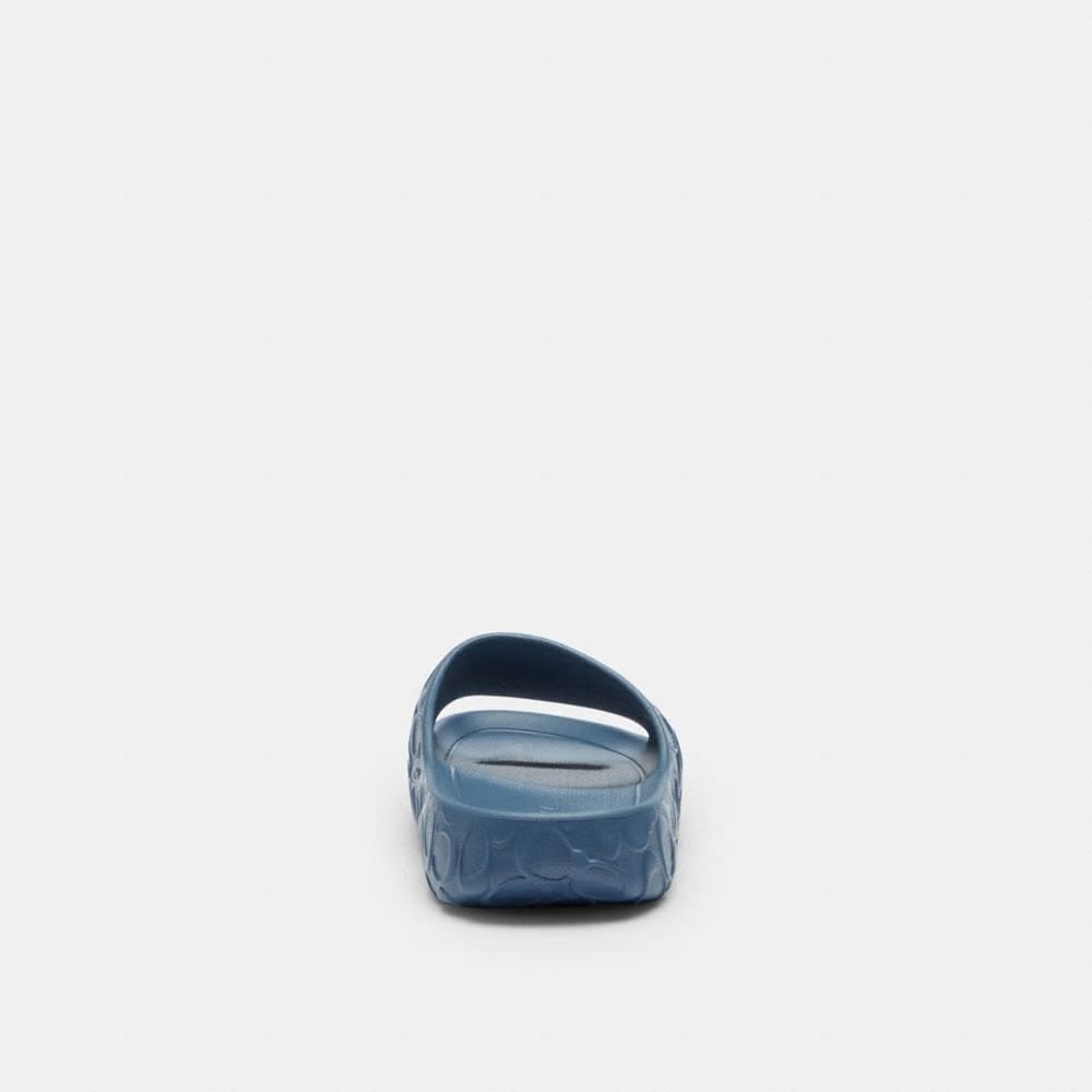 Men's Coach Bay Slide In Signature Light Denim