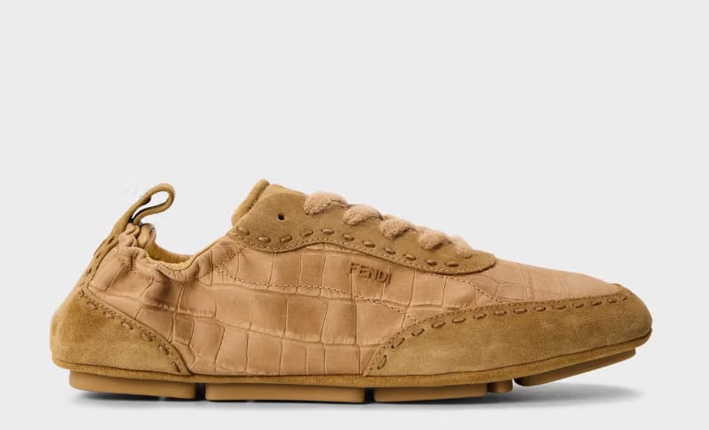 FENDI Men's Low Trainers 'Beige'