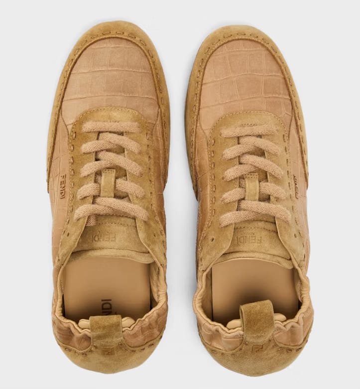 FENDI Men's Low Trainers 'Beige'