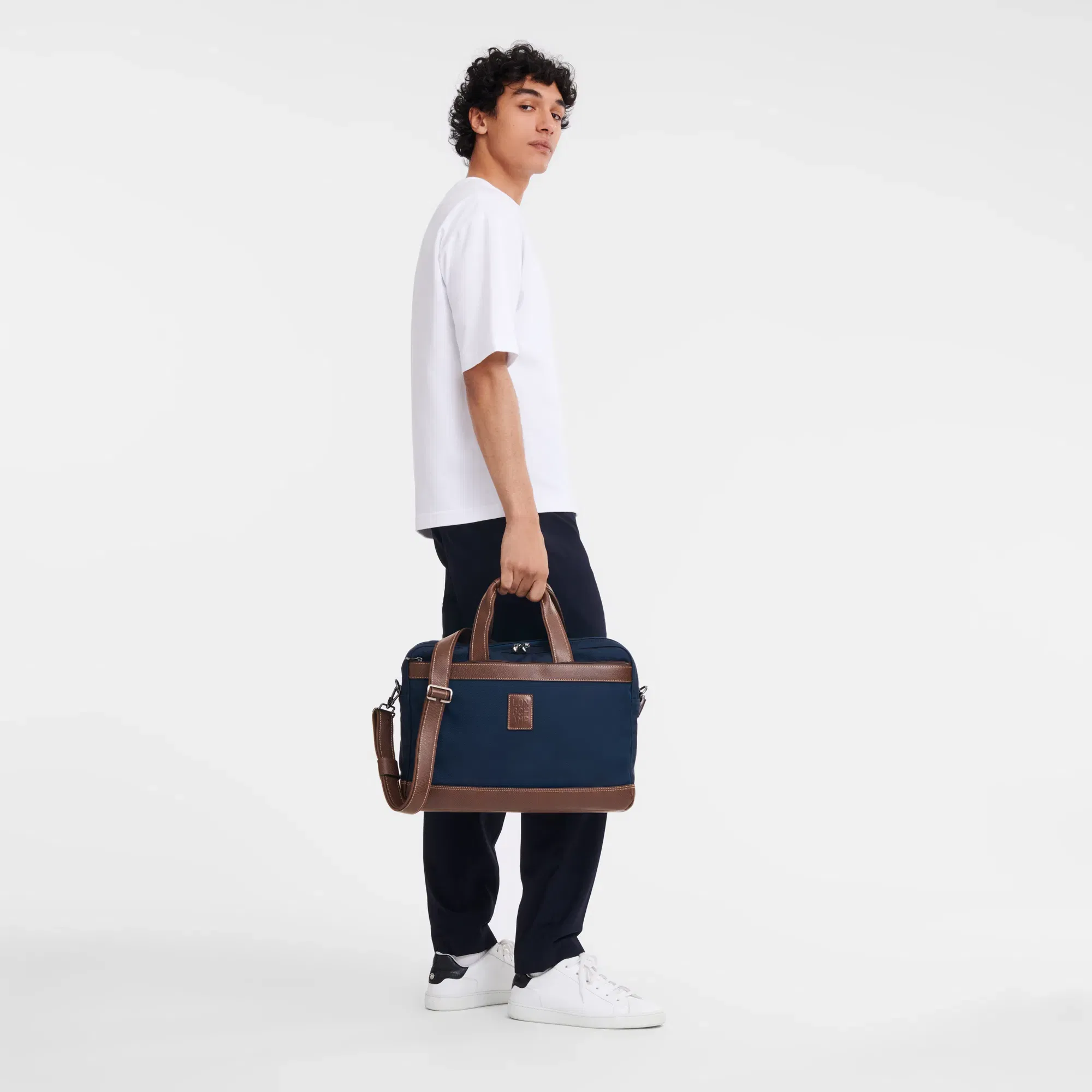 Longchamp Boxford L Briefcase Blue