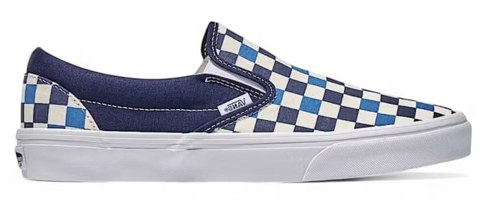 Vans Classic Slip-On Checkerboard Navy Blue White