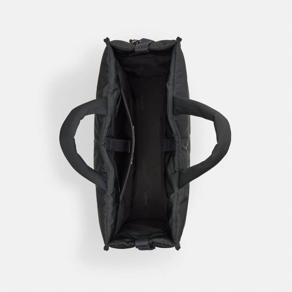 Coach Coachtopia Loop Tote With Wavy Quilting Black 2