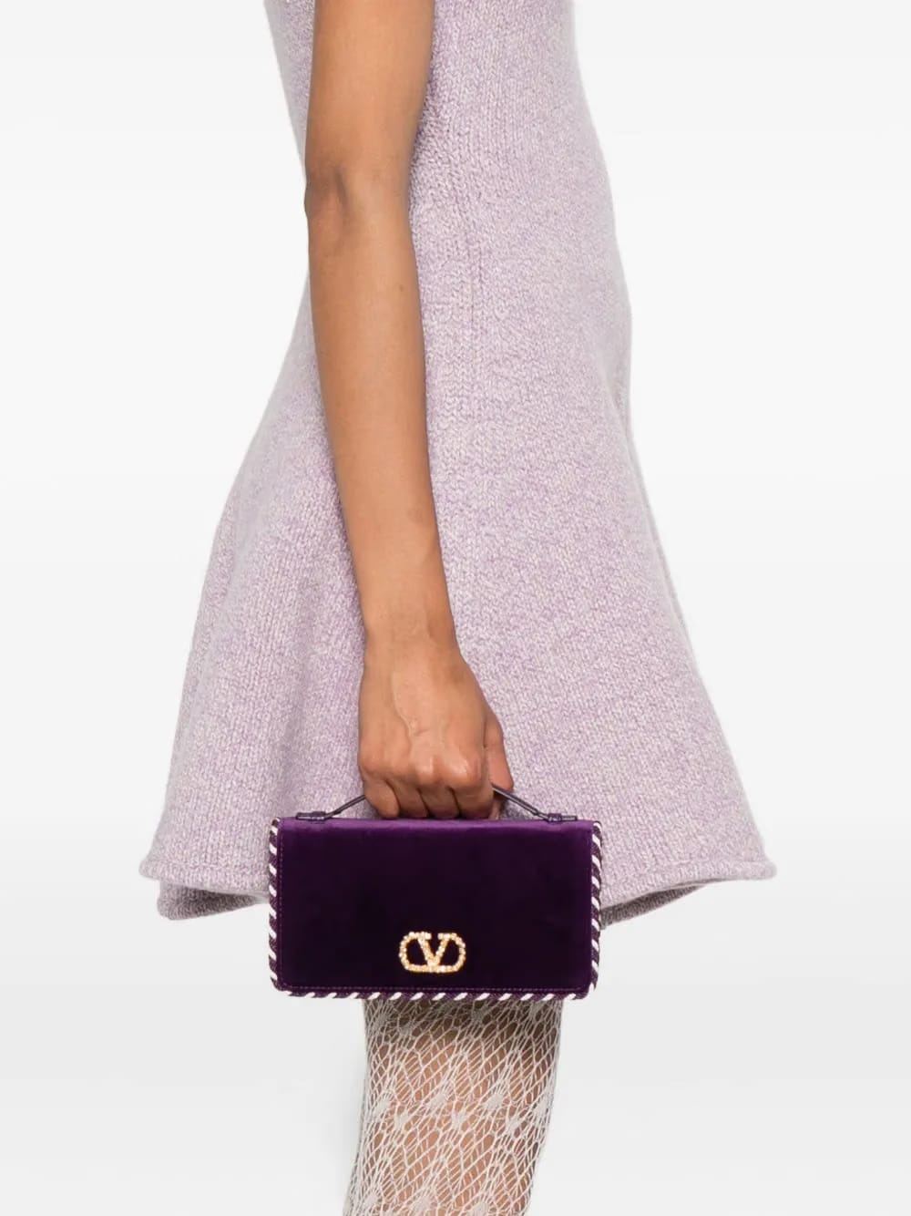 small VlLogo Signature clutch bag
