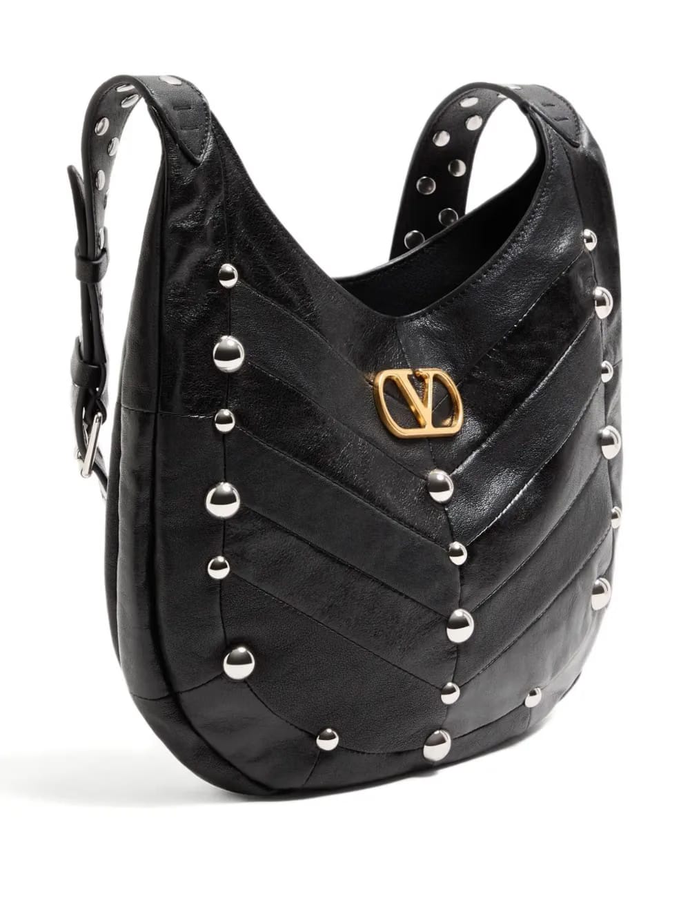 small Hoboho chevron-quilted studded shoulder bag