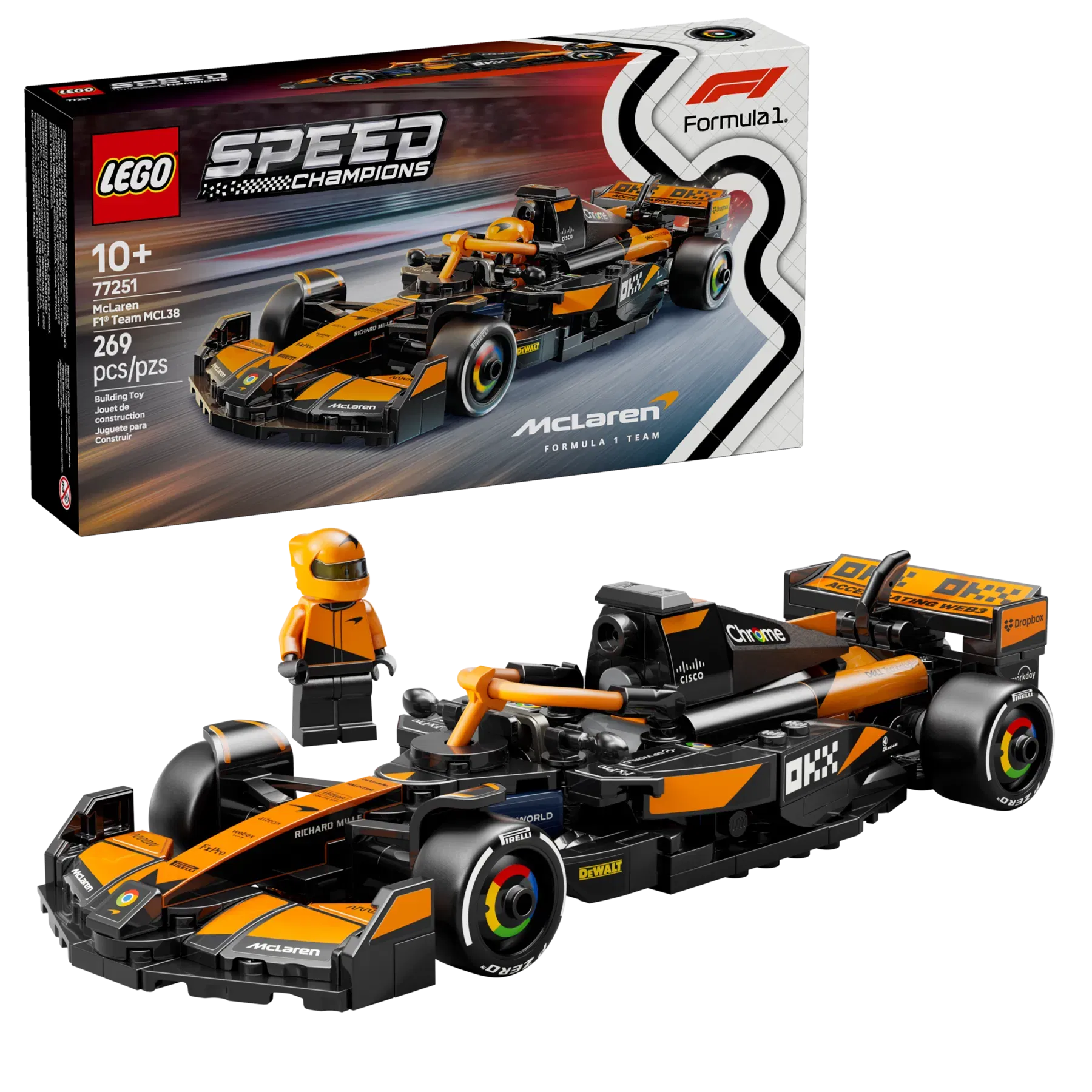 Lego McLaren F1 Team MCL38 Race Car