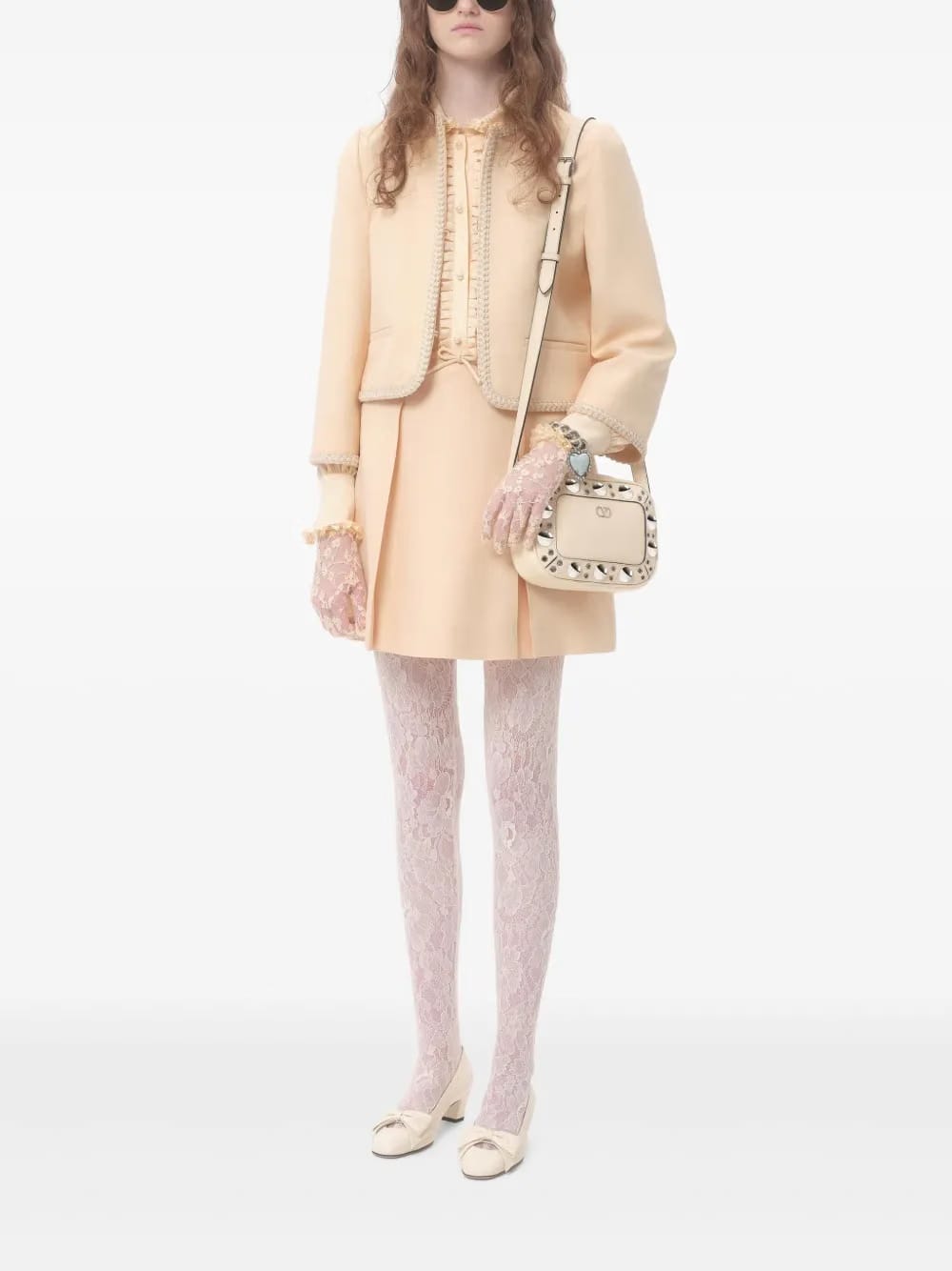 Nellcôte eyelet-embellished cross body bag