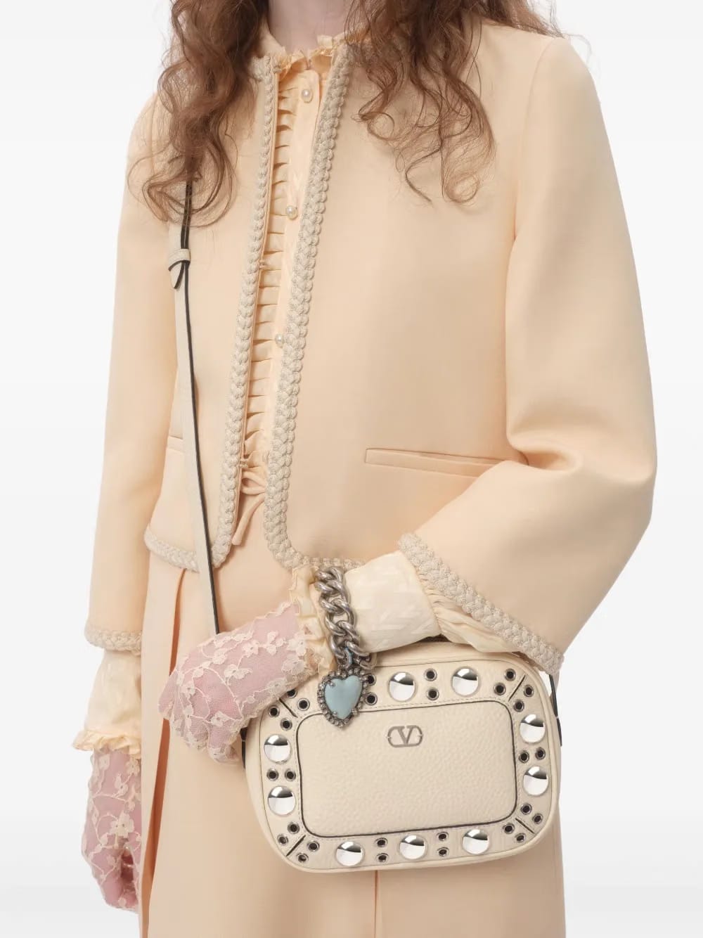 Nellcôte eyelet-embellished cross body bag