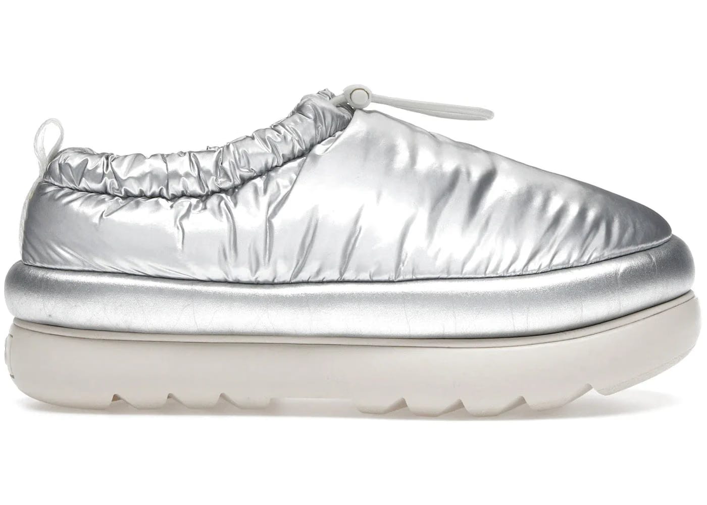 Ugg Classic Maxi Clog Metallic Silver Womens