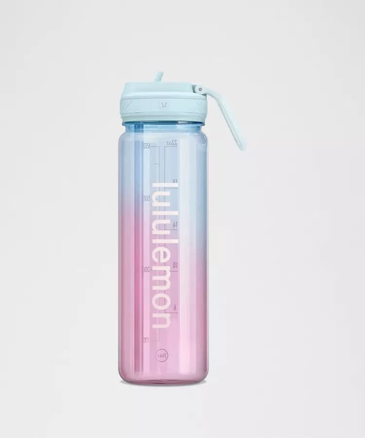 Back to Life Clear Bottle 24oz Straw Lid