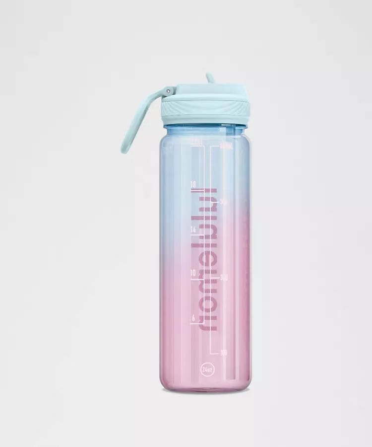 Back to Life Clear Bottle 24oz Straw Lid