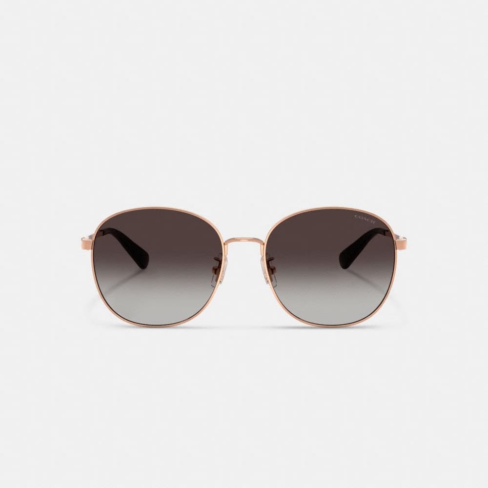 C Hardware Metal Round Sunglasses