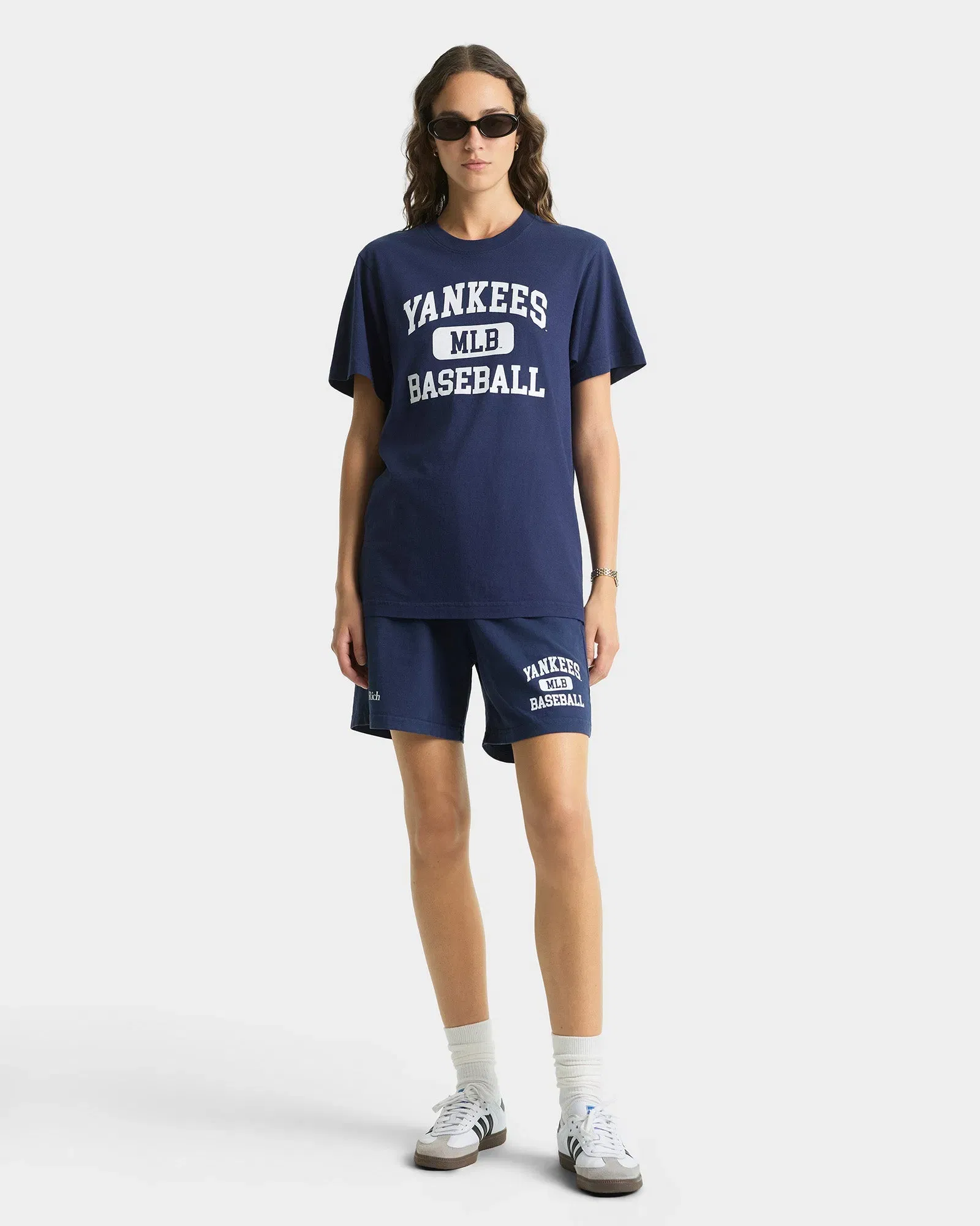 Yankees Ivy T-Shirt - Navy/White
